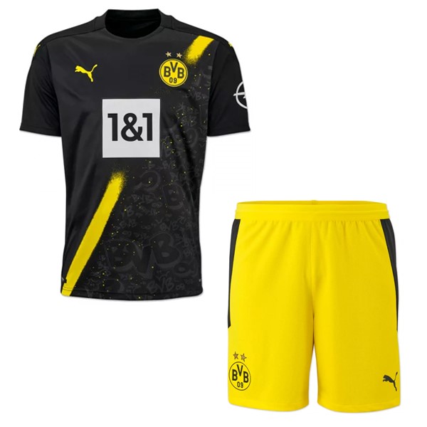 Maillot Football Borussia Dortmund Exterieur Enfant 2020-21 Noir